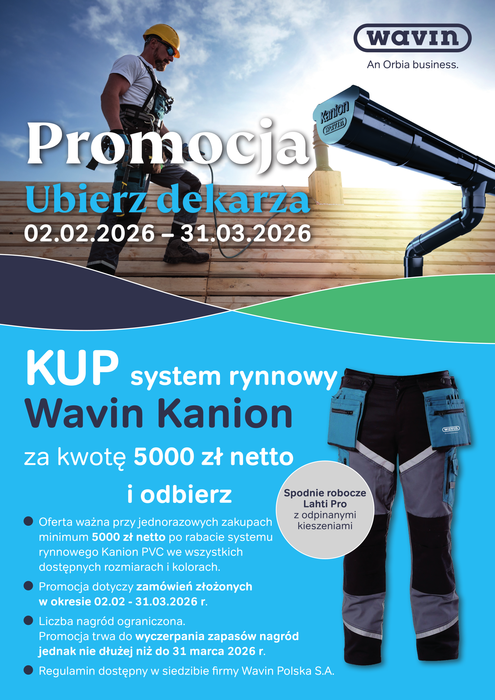 Promocja Wavin Kanion - Ubierz dekarza